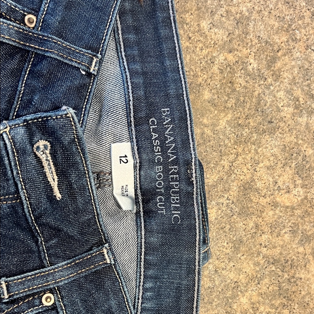 Banana Republic Women's Bootcut Jeans in Dark Indigo